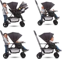 Joovy Caboose Graphite Stand On Tandem Buggy - Zwart - Duo Buggy - Dubbele Buggy -Babyproducten Winkel 1200x1142 1