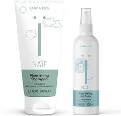 Naïf Combinatie Shampoo & Haarlotion - Babyverzorging - Voordeelverpakking - 2 Stuks - Met Natuurlijke Ingrediënten
