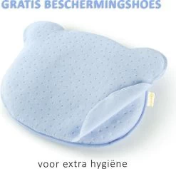 SIMIA™ Ergonomisch Babykussen Met Afneembare Hoes - Tegen Plat Achterhoofd - Hoofdkussen - Traagschuim Kussen - Memory Foam - Baby Steunkussen - Kraamcadeau - Blauw -Babyproducten Winkel 1200x1152 10