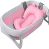 Babybadje - Peuterbadje - Opvouwbaar - Incl. Baby Badkussen - 84 Cm Lang - 0 Tot 3 Jaar - Roze