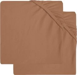 Jollein Baby Hoeslaken Boxmatras Jersey 75x95cm - Caramel - 2 Stuks -Babyproducten Winkel 1200x1159 5