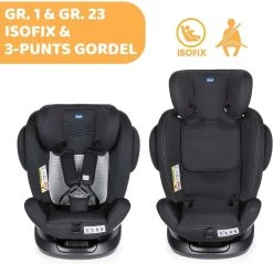 Chicco Autostoel Unico PLUS - Groep 0 1 2 3 - Isofix Bevestiging -Verstelbare Hoofdsteun - Zwart 23 Chicco Autostoel Unico PLUS - Groep 0 1 2 3 - Isofix Bevestiging -Verstelbare Hoofdsteun - Zwart -Babyproducten Winkel 1200x1161 7