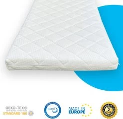 Babymatras 50x80 Wiegmatras Koudschuim HR40 Dubbeldoek | Afritsbaar | Wasbaar | Ademend -Babyproducten Winkel 1200x1166 8