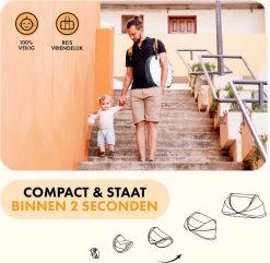 Deryan Peuter Luxe Campingbedje – Inclusief Zelfopblaasbare Matras - Cream -Babyproducten Winkel 1200x1170 4