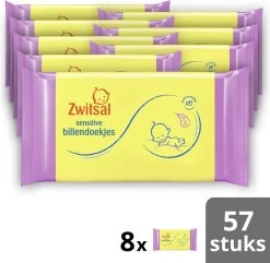 Zwitsal Sensitive Billendoekjes - 8 X 57 Stuks - Voordeelverpakking -Babyproducten Winkel 1200x1171