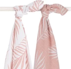 Jollein Hydrofiel Multidoek Nature 115x115cm - Pale Pink - 2 Stuks -Babyproducten Winkel 1200x1171 3