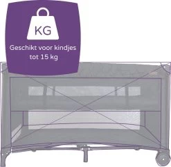 Prénatal Luxe Campingbedje Met Bodemverhoger - Inklapbaar Baby Campingbed - Reisbedje Met Wieltjes - Inclusief Bodemmatras - 120 X 60 Cm - Zwart -Babyproducten Winkel 1200x1171 6