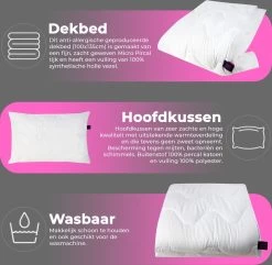 Kinderdekbed 2 In 1 KledingDroom® - 135x100 Cm Dekbed + 40x60 Kussen - Anti-allergisch Wasbaar -Babyproducten Winkel 1200x1172 2