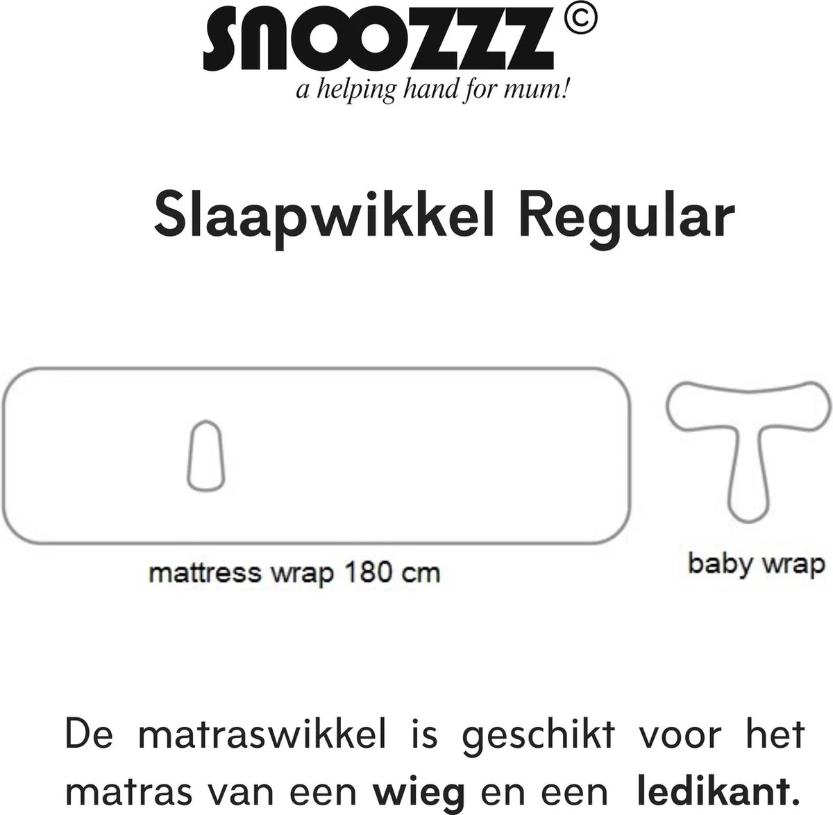 Snoozzz Slaapwikkel Regular - Baby Slaaphulp - Voorkomt Voorkeurshouding - Geschikt Voor Wieg En Ledikant - 0+ Maanden - Wit/Grijs - 180 X 50 Cm 2 Snoozzz Slaapwikkel Regular - Baby Slaaphulp - Voorkomt Voorkeurshouding - Geschikt Voor Wieg En Ledikant - 0+ Maanden - Wit/Grijs - 180 X 50 Cm - Afbeelding 2