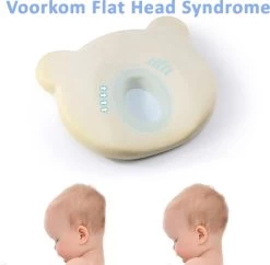 SIMIA™ Ergonomisch Babykussen Met Afneembare Hoes - Tegen Plat Achterhoofd - Hoofdkussen - Traagschuim Kussen - Memory Foam - Baby Steunkussen - Kraamcadeau - Blauw -Babyproducten Winkel 1200x1178 8