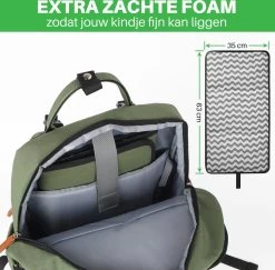 Brisby Slijtvaste Luiertas – Verzorgingstas – Met Buggymontage - Groen -Babyproducten Winkel 1200x1179 4