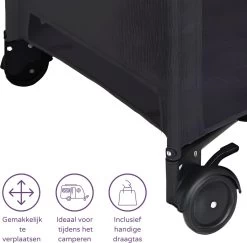 Prénatal Luxe Campingbedje Met Bodemverhoger - Inklapbaar Baby Campingbed - Reisbedje Met Wieltjes - Inclusief Bodemmatras - 120 X 60 Cm - Zwart -Babyproducten Winkel 1200x1181 9