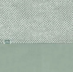 Jollein Baby Laken Wieg 75x100cm Snake - Ash Green