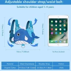 Veiligheidstuigje, Rugzakje. Veiligheidslijn Voor Kinderen, Polsband En Riem. Voorkomt Verdwalen Of Weglopen Van Uw Kind. -Babyproducten Winkel 1200x1188 8