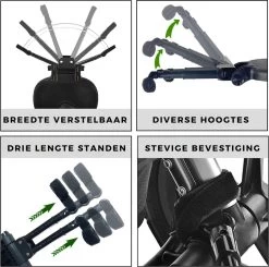 Merkloos Kinderwagen/Buggy Meerijdplankje - Kant & Klaar - In Elkaar Gezet - Universeel – Met Zitje – Verstelbaar – Zwart -Babyproducten Winkel 1200x1191 3