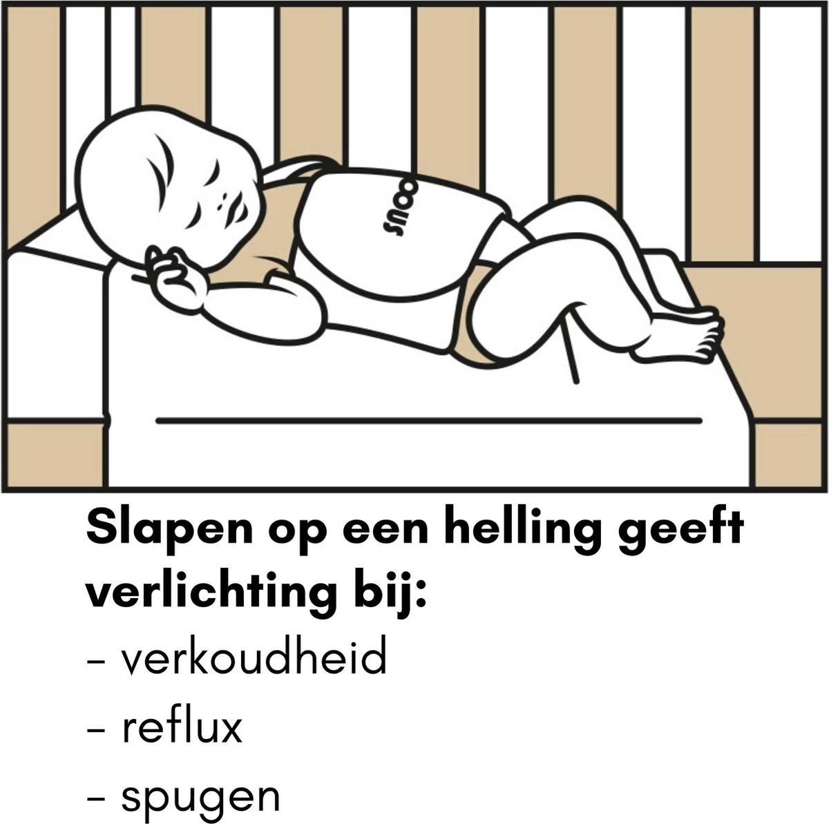 Snoozzz Reflux Kussen - Baby Hellend Kussen Voor Ledikant - Ventilerend - Met Wasbare Hoes - Wit 4 Snoozzz Reflux Kussen - Baby Hellend Kussen Voor Ledikant - Ventilerend - Met Wasbare Hoes - Wit - Afbeelding 4