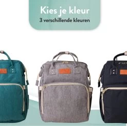 Luiertas Rugzak - Monx Luiertas Verzorgingstas Met Uitklapbaar Babybedje - Overzichtelijke Luierrugzak Extra Buggy En Kinderwagen Haken Inclusief Geïsoleerde Flessenhouder - Grijs -Babyproducten Winkel 1200x1194 5