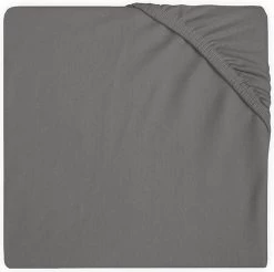 Jollein Baby Hoeslaken Ledikant Jersey 60x120cm - Storm Grey