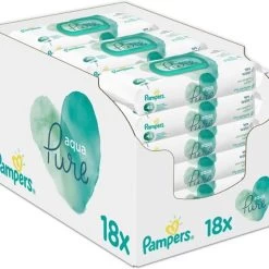 Pampers® Pampers Aqua Pure Billendoekjes - 864 Doekjes -Babyproducten Winkel 1200x1198 8