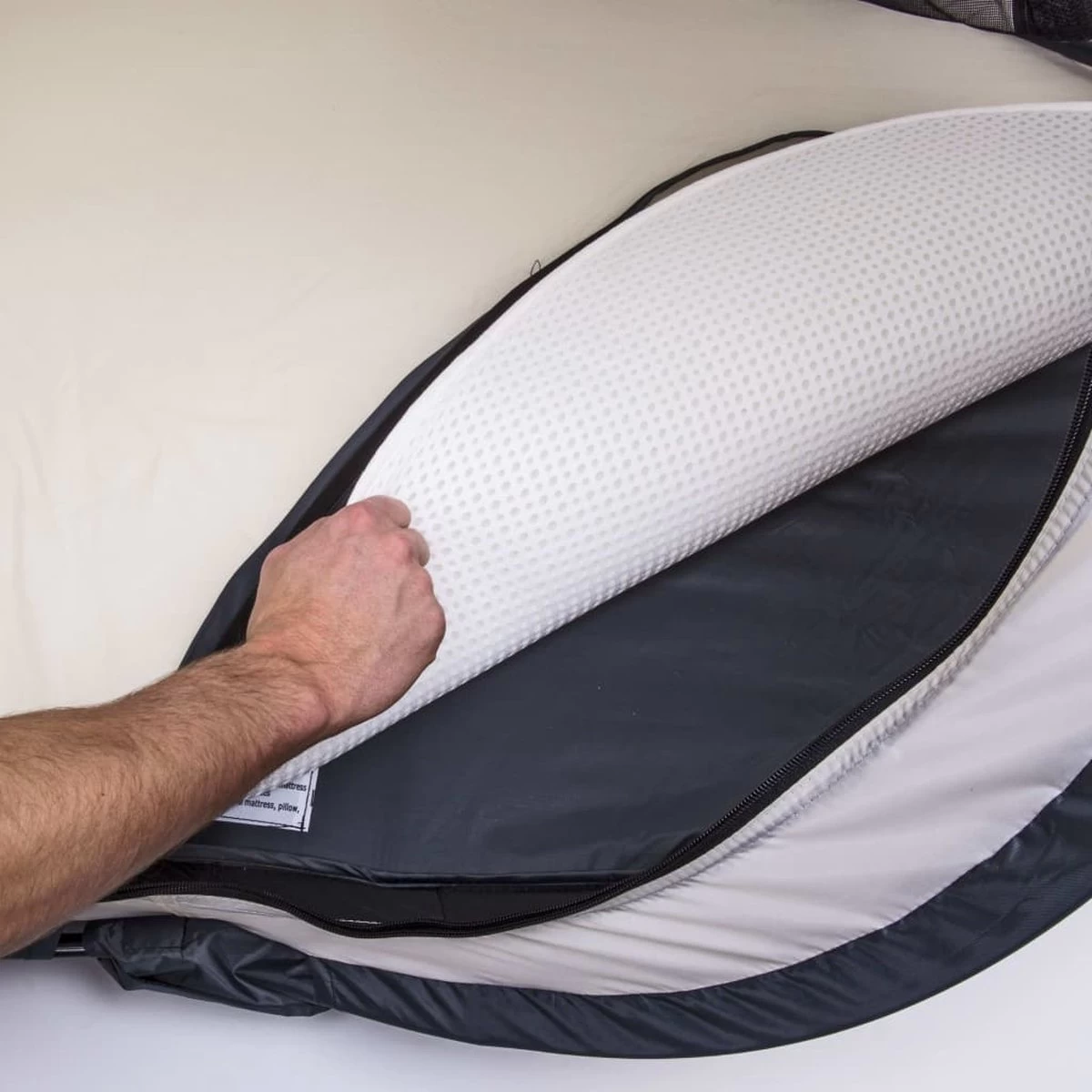 Deryan 3D Welcool Matras - Peuter Luxe - Ademend Matras 8 Deryan 3D Welcool Matras - Peuter Luxe - Ademend Matras - Afbeelding 8