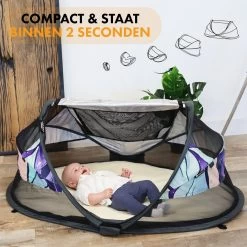 Deryan Baby Luxe Campingbedje – Inclusief Zelfopblaasbare Matras - Story -Babyproducten Winkel 1200x1200 1108