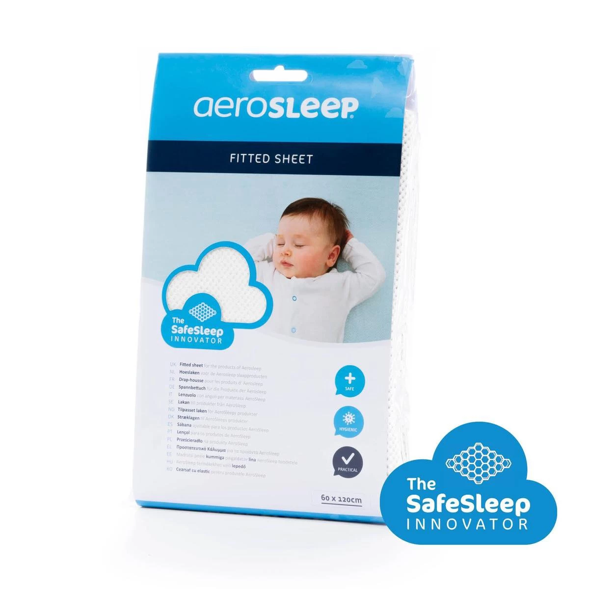 AeroSleep® Hoeslaken - Wieg - 83 X 50 Cm - Wit 1 AeroSleep® Hoeslaken - Wieg - 83 X 50 Cm - Wit