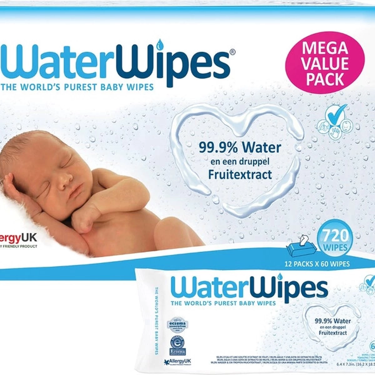 WaterWipes Billendoekjes Bio - 12 X 60 Stuks - 720 Doekjes 14 WaterWipes Billendoekjes Bio - 12 X 60 Stuks - 720 Doekjes - Afbeelding 14