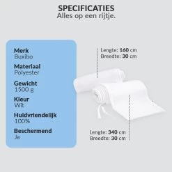 Buxibo - Baby Bed Omrander - Bedbumper - Hoofdbeschermer - Set Van 2 - 340x30cm & 160x30cm 28 Buxibo - Baby Bed Omrander - Bedbumper - Hoofdbeschermer - Set Van 2 - 340x30cm & 160x30cm -Babyproducten Winkel 1200x1200 1282
