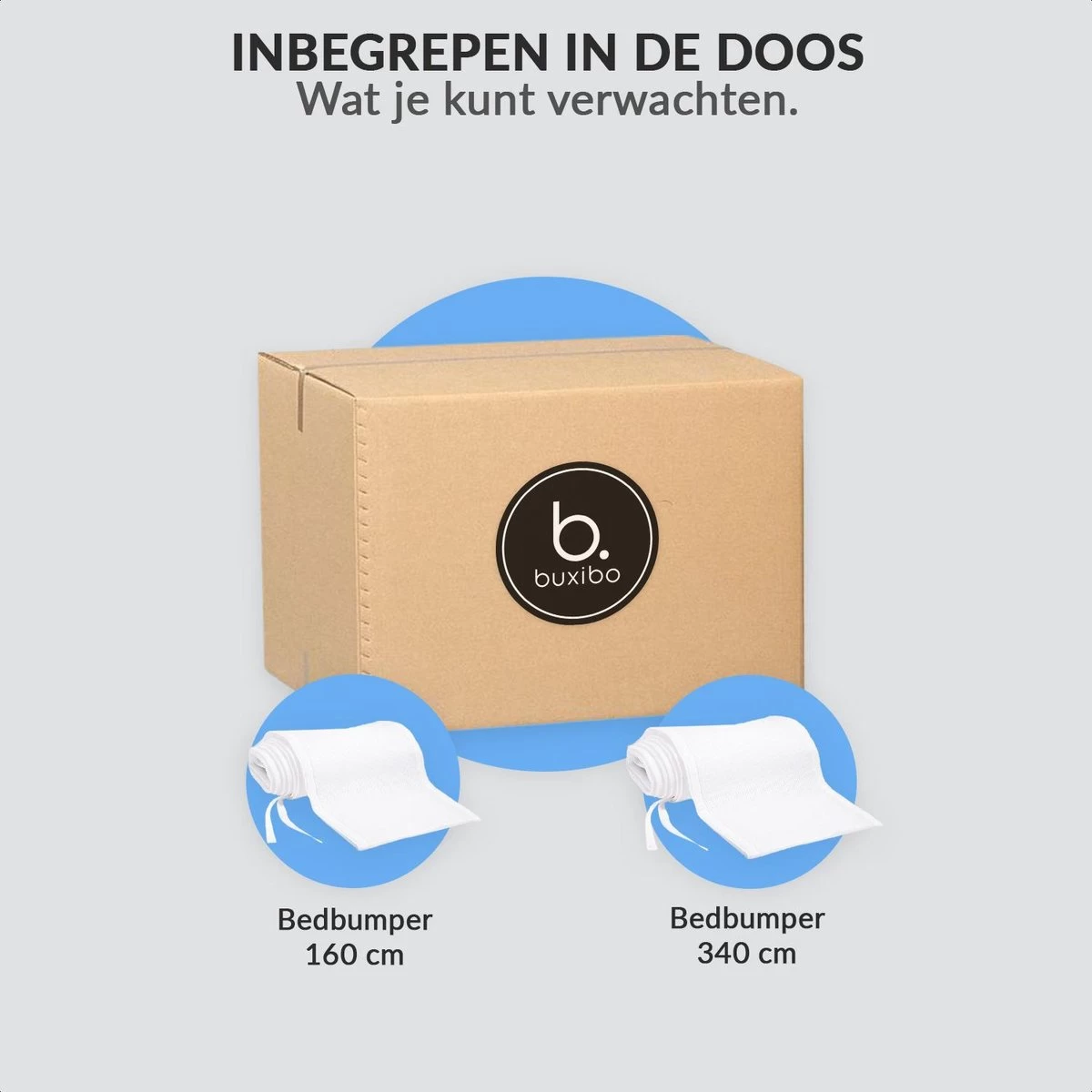 Buxibo - Baby Bed Omrander - Bedbumper - Hoofdbeschermer - Set Van 2 - 340x30cm & 160x30cm 12 Buxibo - Baby Bed Omrander - Bedbumper - Hoofdbeschermer - Set Van 2 - 340x30cm & 160x30cm - Afbeelding 12