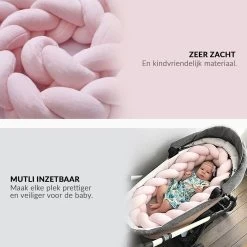 Buxibo Baby Bed Bumper - Baby Veiligheid/Hoofdbescherming/Bedbescherming - Multifunctionele Voedingskussen/Bedomrande/Boxomrander - 200CM - Roze 15 Buxibo Baby Bed Bumper - Baby Veiligheid/Hoofdbescherming/Bedbescherming - Multifunctionele Voedingskussen/Bedomrande/Boxomrander - 200CM - Roze -Babyproducten Winkel 1200x1200 1294