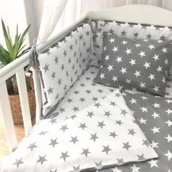 Bedomrander Hollywood Grijs - Bedbumper -Babyproducten Winkel 1200x1200 1315