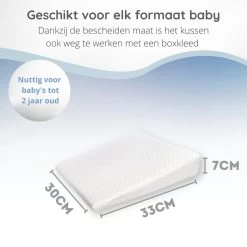 Reflux Kussen RECHT – Hellend Kussen – Matrasverhoger – Wigkussen – Zwangerschapskussen – Zijslaapkussen – Slaapkussen Baby – Voedingskussen – Hoofdkussen Baby – Anti Reflux – Verhogend Kussen Baby – Kraamcadeau – Cadeautip -Babyproducten Winkel 1200x1200 1452