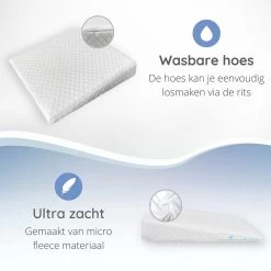 Reflux Kussen RECHT – Hellend Kussen – Matrasverhoger – Wigkussen – Zwangerschapskussen – Zijslaapkussen – Slaapkussen Baby – Voedingskussen – Hoofdkussen Baby – Anti Reflux – Verhogend Kussen Baby – Kraamcadeau – Cadeautip -Babyproducten Winkel 1200x1200 1453