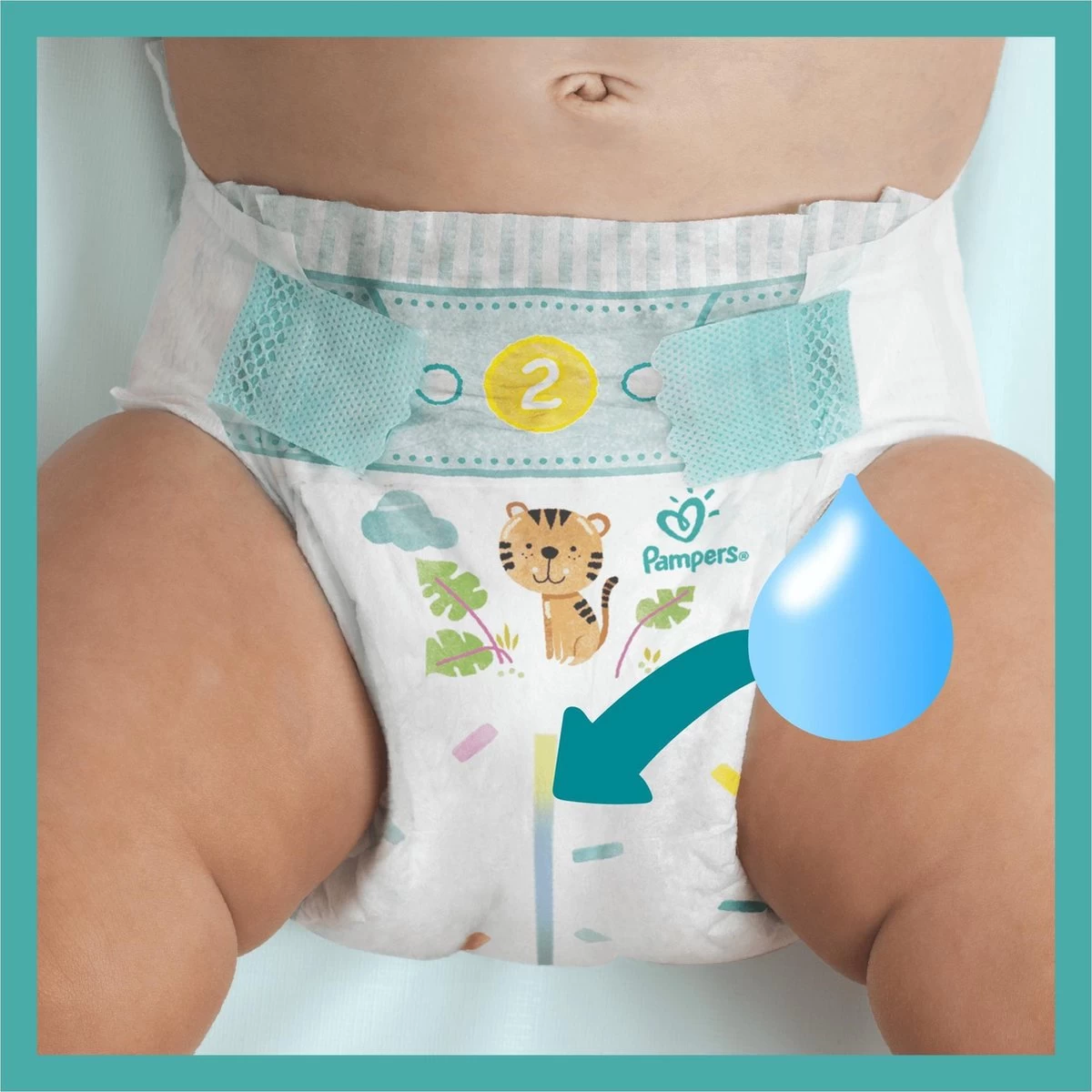 Pampers® Pampers Baby Dry Maat 2 - 37 Luiers 10 Pampers® Pampers Baby Dry Maat 2 - 37 Luiers - Afbeelding 10