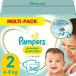 Pampers® Pampers Premium Protection Luiers - Maat 2 (4-8kg) - 240 Stuks - Multi-Pack