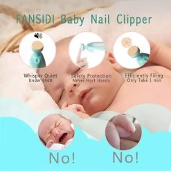 WVspecials® Elektrische Baby NagelKnipper Blauw & Handige Opberg Doos Elektrische Baby Nagelschaartje- Baby Nagelknipper - Baby Nageltrimmer - Baby Nagelset - Baby Nagelvijl - Voor Baby - Ultra Stil (slapend Knippen) - Black Friday - Sinterklaas -Babyproducten Winkel 1200x1200 20