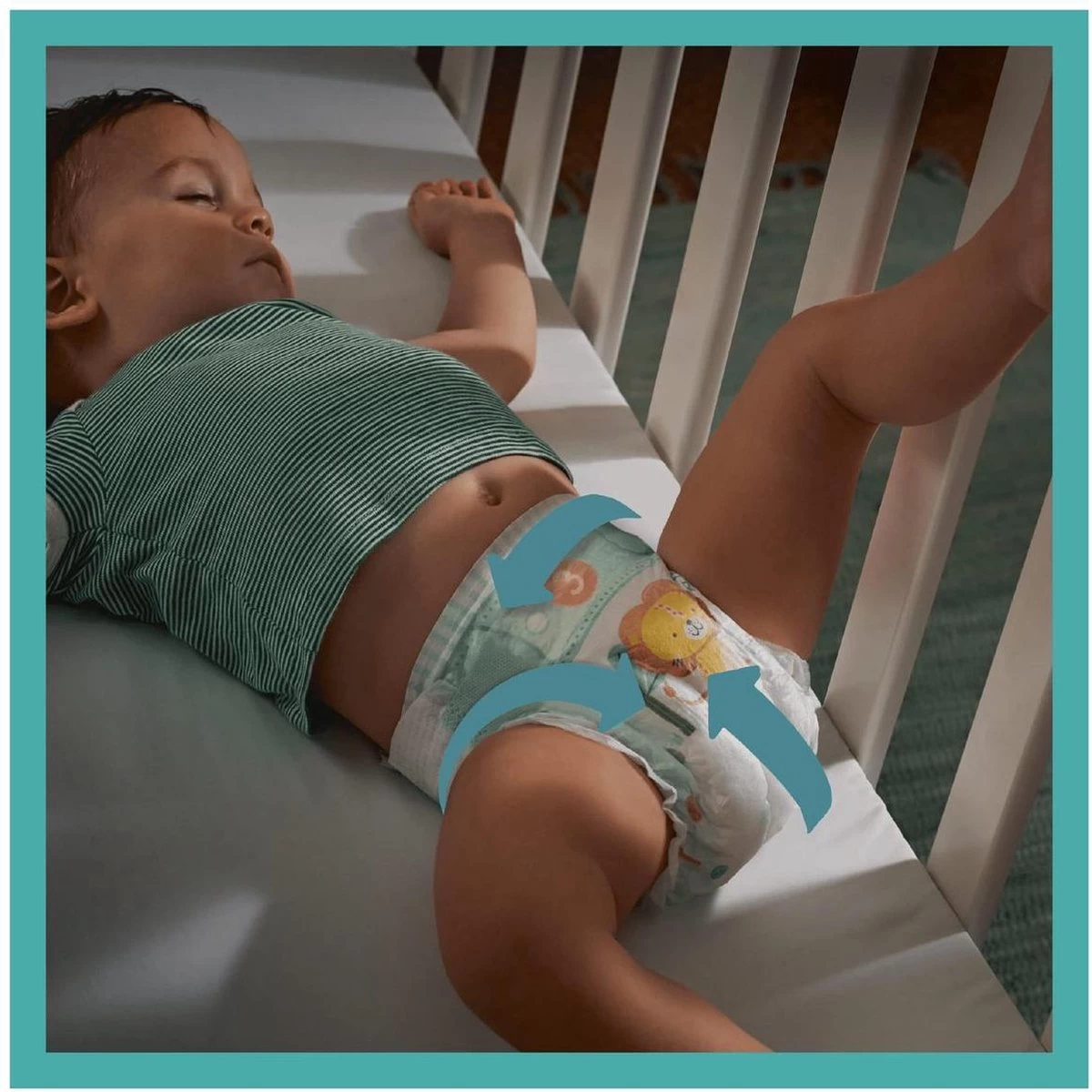 Pampers® Pampers Baby-Dry Luiers - Maat 7 (+15 Kg) - 124 Stuks - Maandbox 5 Pampers® Pampers Baby-Dry Luiers - Maat 7 (+15 Kg) - 124 Stuks - Maandbox - Afbeelding 5