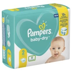 Pampers® Pampers Baby-Dry - Maat 2 (4-8kg) - 34 Luiers -Babyproducten Winkel 1200x1200 254
