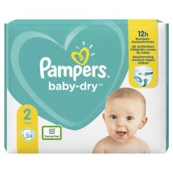 Pampers® Pampers Baby-Dry - Maat 2 (4-8kg) - 34 Luiers -Babyproducten Winkel 1200x1200 255