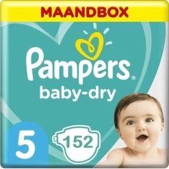 Pampers® Pampers Baby Dry Maat 5 - 152 Luiers Maandbox