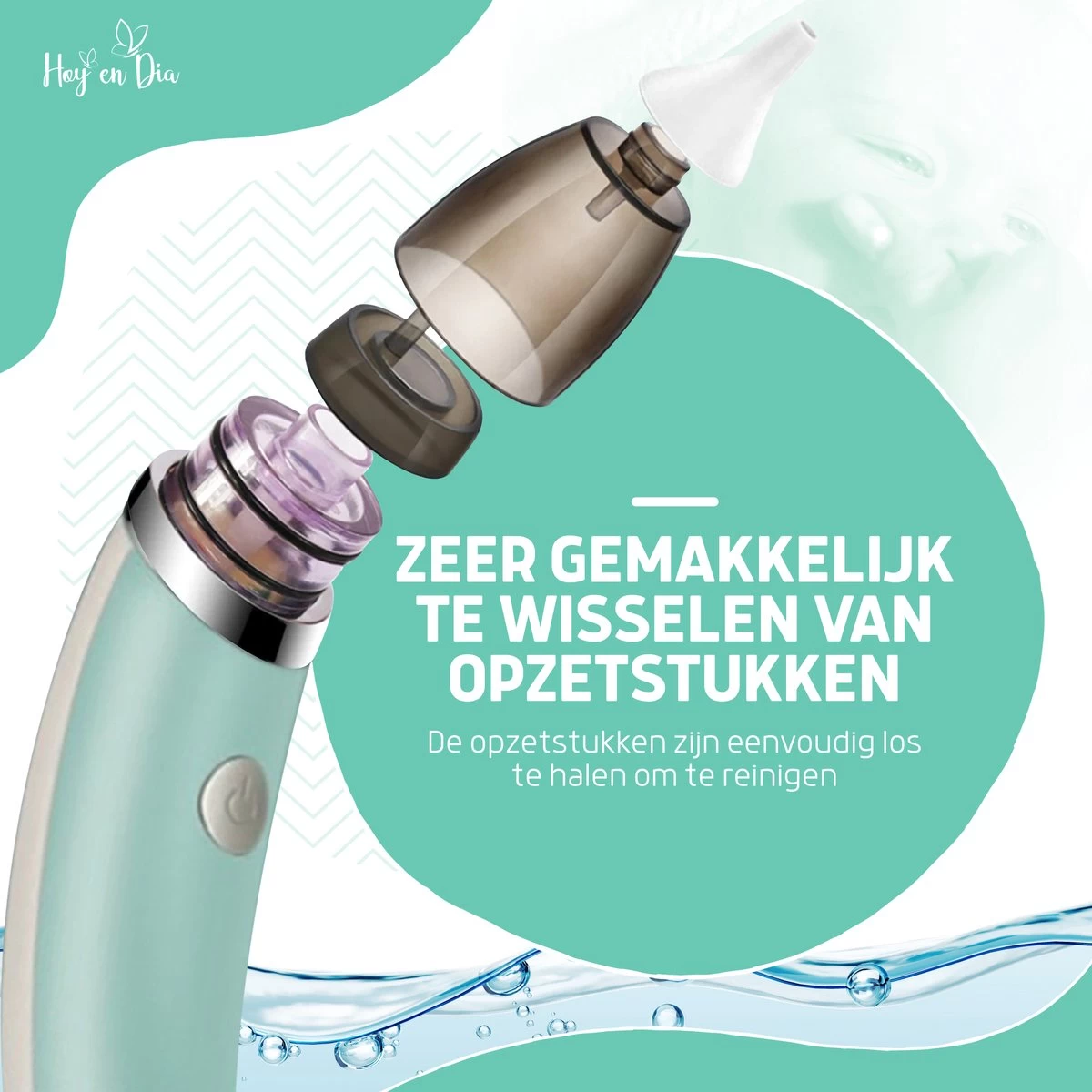 Hoy En Dia® Neusreiniger Baby Snoetenpoetsers - Neuspeer Met USB - Elektrische Neuszuiger - Toetenvegers 2 Hoy En Dia® Neusreiniger Baby Snoetenpoetsers - Neuspeer Met USB - Elektrische Neuszuiger - Toetenvegers - Afbeelding 2