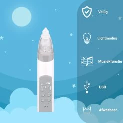 Merkloos Neusreininger Baby – Elektrische Neuszuiger – Neus Aspirator Met USB – Neuspeer & Blackhead Remover – Snotverwijderaar – Snoetenpoetser Peuter -Babyproducten Winkel 1200x1200 418