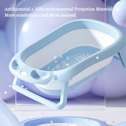 Baby Badje Opvouwbaar - 3 In 1 Opvouwbaar - Multifunctioneel - Inclusief Badkussen - Babybadje - Babybad - Peuterbadje 83 × 48 × 23,5 Cm - Blauw -Babyproducten Winkel 1200x1200 426