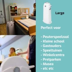 Luieremmer Large Zilver - Groot - Zonder Navulling - Geschikt Voor Pampers En Huggies - Stoma -Babyproducten Winkel 1200x1200 513