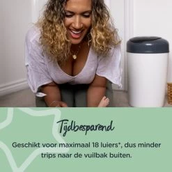 Tommee Tippee Simplee Sangenic Luieremmer, Milieuvriendelijker Systeem, Inclusief 6 Navulcassettes Met Duurzaam Geproduceerde Antibacteriële GREENFILM, Grijs -Babyproducten Winkel 1200x1200 534