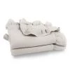 Hydrofiele Doek XL - 120x120 Cm - Ruffle Grijs - Inbakerdoek - Swaddle Doek