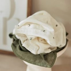 Jollein Hydrofiele Doek Small 70x70cm Stargaze - Leaf Green - 3 Stuks -Babyproducten Winkel 1200x1200 593