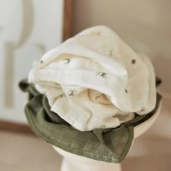 Jollein Hydrofiele Doek Small 70x70cm Stargaze - Leaf Green - 3 Stuks -Babyproducten Winkel 1200x1200 595