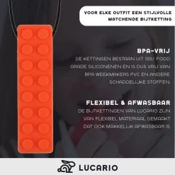Bijtketting - Kauwketting | Bouwblokje Patroon Oranje 14 Bijtketting - Kauwketting | Bouwblokje Patroon Oranje -Babyproducten Winkel 1200x1200 619