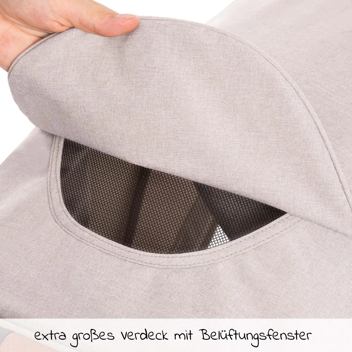 Hauck UpTown Buggy - Met één Hand Opvouwbaar - Beige 8 Hauck UpTown Buggy - Met één Hand Opvouwbaar - Beige - Afbeelding 8